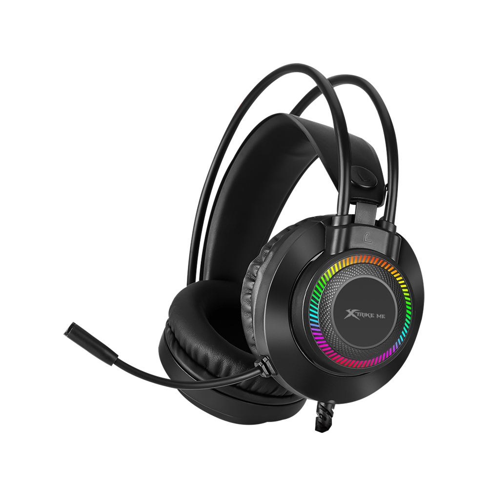 XTRIKE GH-509  Wired gaming headphone  with RGB backlight for Smartphone, PC, PS4, Xbox One, cable 1.8m