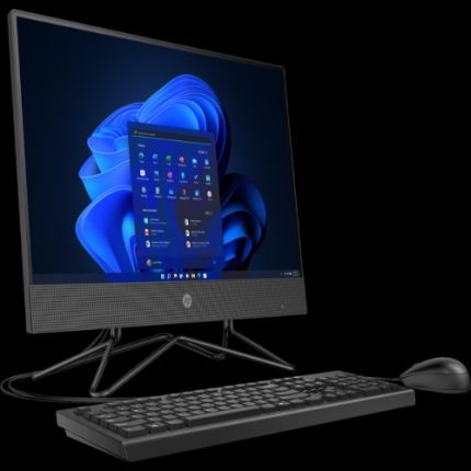 HP 200 G4 Intel® Core™ i5 -1235U 12th GEN – 8GB RAM / 512GB SSD | Intel® Iris® Xᵉ Graphics | 21.5 Inch FHD I FreeDOS | All-in-One PC (Black)