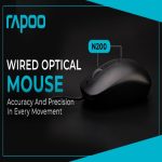 Rapoo N200 USB Optical Black Mouse