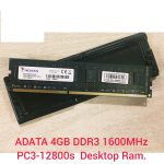 Adata 8GB DDR3 1600 Mhz Desktop Ram