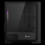XJOGOS M211BK 4 RGB FAN MESH FULL TEMPERED GLASS BLACK ATX GAMING CASE - Image 6