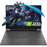 HP Victus 15-fa2701wm Gaming Laptop – Intel Core i5-13420H 13th Gen, 16GB RAM, 512GB SSD, RTX 4050, 15.6″ FHD 144Hz IPS, Windows 11 Home – Mica Silver