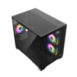 Xtreme 500B ARGB Mid Tower Casing With 3 ARGB Fan - Image 4