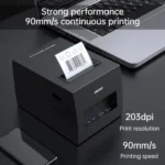 Deli E886BW Receipt & Label Printer - Image 2