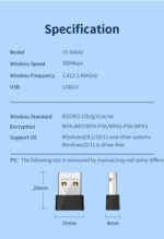 Comfast CF-940AX WiFi 6 USB Dongle (300Mbps) - Image 8