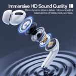 Weofly Lifefits Wireless Earbuds (White & Black  ) - Image 4