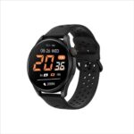 Weofly Curve 2 AMOLED Display Bluetooth Calling Smartwatch (Black and Silver)