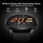 Weofly Curve 2 AMOLED Display Bluetooth Calling Smartwatch (Black and Silver) - Image 5